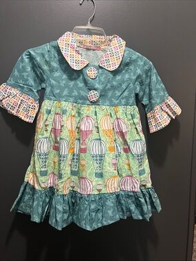 Jelly the Pug Hot Air Ballon  Dress 4T